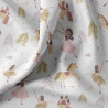 Printed Cotton ASTRID White / Pink
